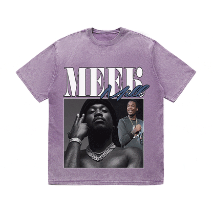 RDMCLOTHINGART tapestry hoodie MEEK MILL HEAVY WEIGHT COTTON TEE-8865