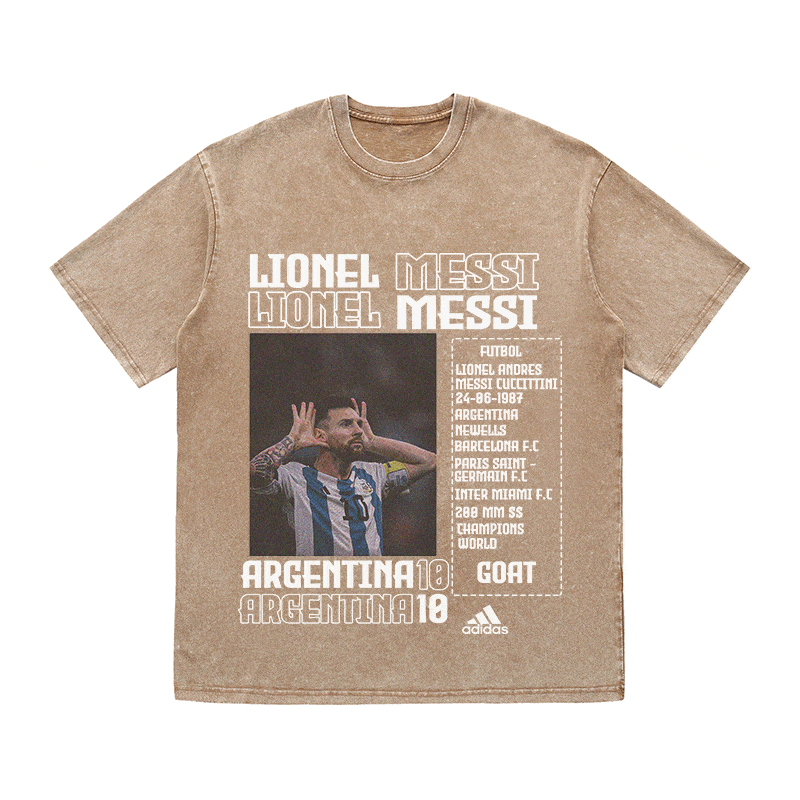 RDMCLOTHINGART tapestry hoodie MESSI HEAVY WEIGHT COTTON TEE-8822