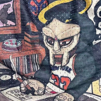 RDMCLOTHINGART tapestry hoodie MF DOOM V2-8757