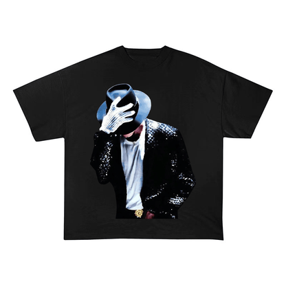RDMCLOTHINGART tapestry hoodie Michael Jackson Classic Stage Portrait Oversized Heavyweight Cotton Tee-6009