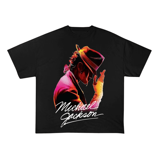 RDMCLOTHINGART tapestry hoodie MICHAEL JACKSON WATERCOLOR ART OVERSIZED HEAVYWEIGHT COTTON TEE-60029