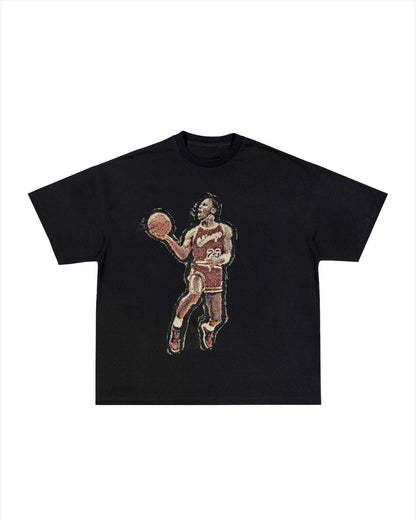 MJ FLY PATCH HEAVYWEIGHT COTTON TEES - RDMCLOTHINGART