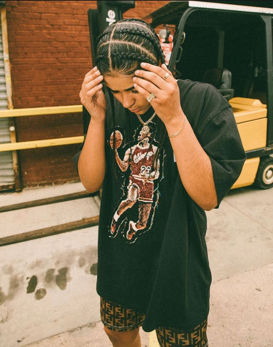 MJ FLY PATCH HEAVYWEIGHT COTTON TEES - RDMCLOTHINGART