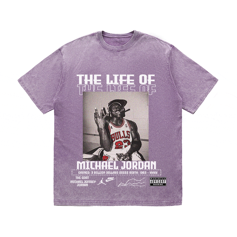 RDMCLOTHINGART tapestry hoodie MJ HEAVY WEIGHT COTTON TEE-8823