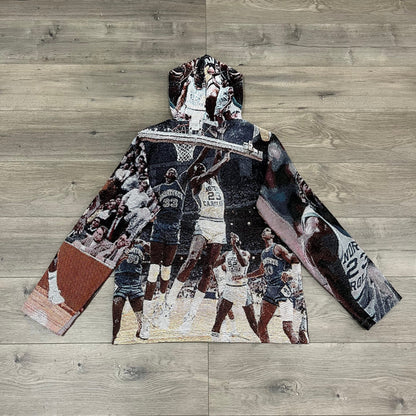 MJ NC TAPESTRY HOODIE - RDMCLOTHINGART