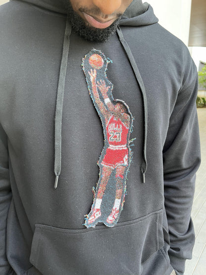 MJ SHOOTING V2 TAPESTRY PATCH HOODIE-9014 - RDMCLOTHINGART