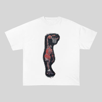 MJ SLAM HEAVY WEIGHT PATCH TEE-8116 - RDMCLOTHINGART