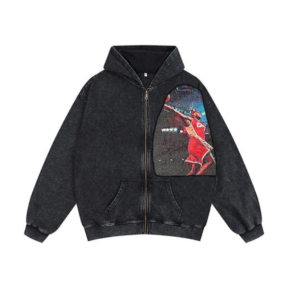 RDMCLOTHINGART tapestry hoodie MJ TAPESTRY PATCH HOODIE-9251