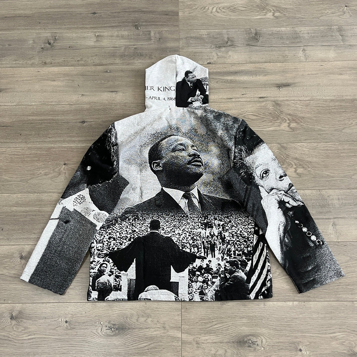 RDMCLOTHINGART tapestry hoodie MLK V3 TAPESTRY HOODIE
