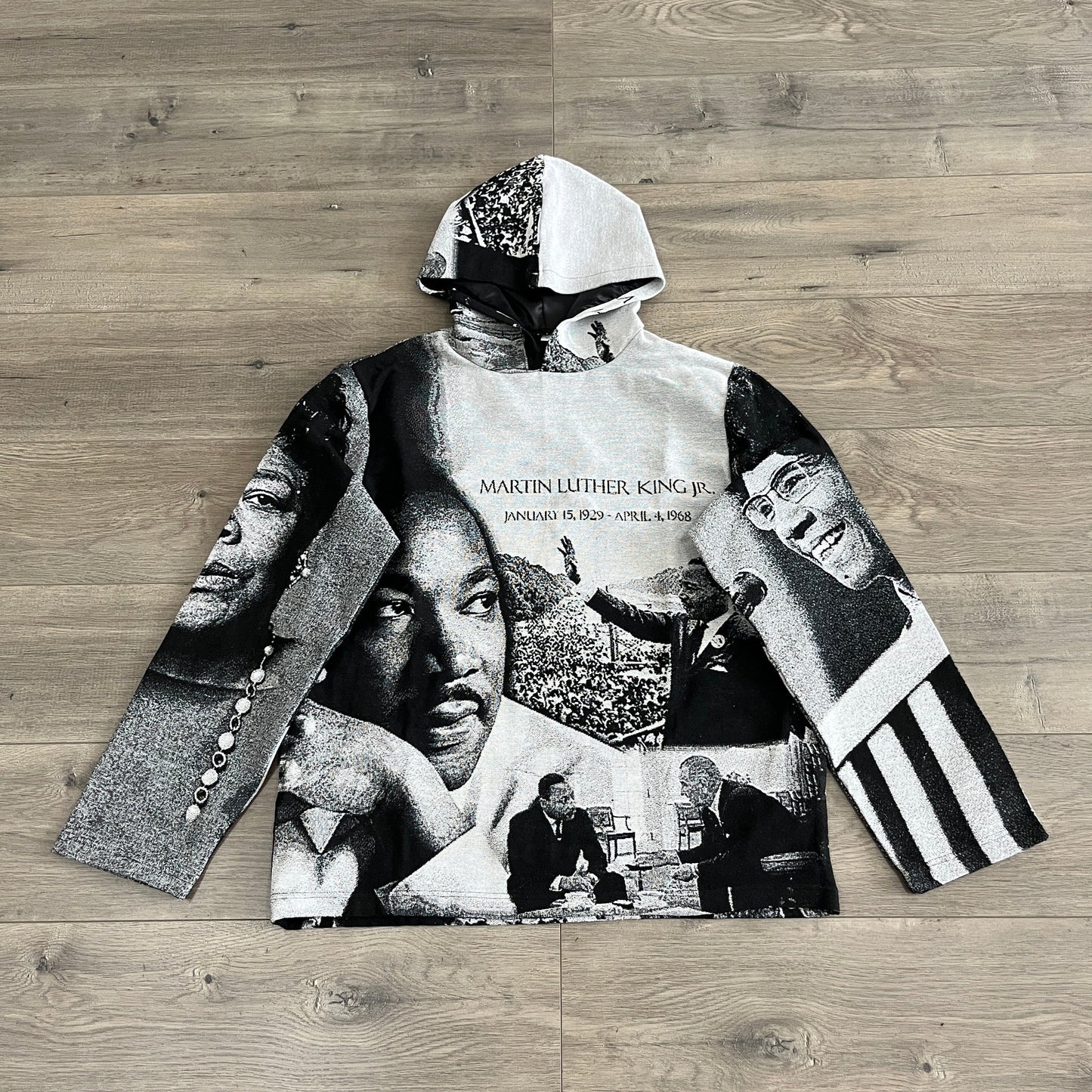 RDMCLOTHINGART tapestry hoodie MLK V3 TAPESTRY HOODIE