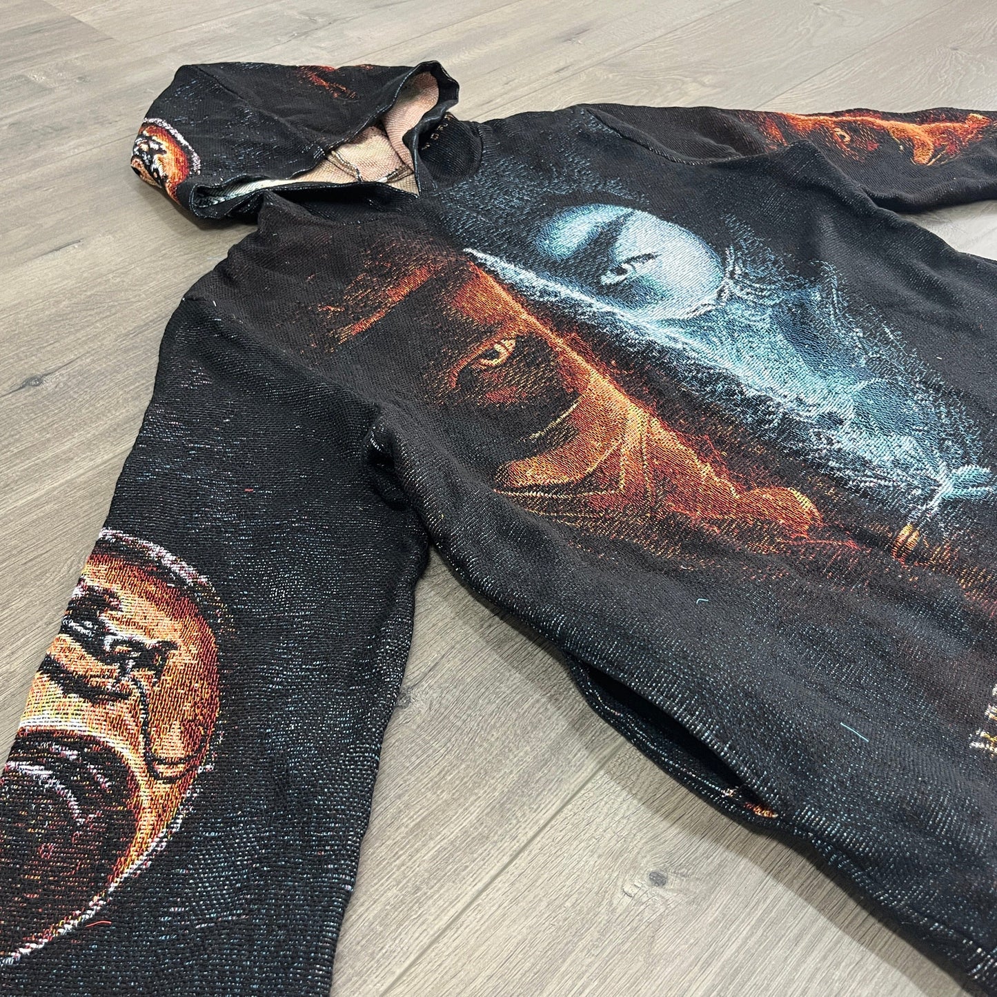 MORTAL COMBAT TAPESTRY HOODIE - RDMCLOTHINGART