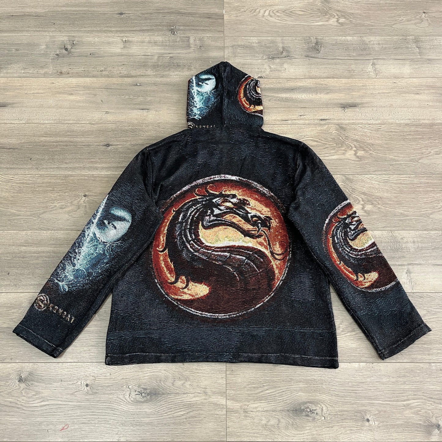 MORTAL COMBAT TAPESTRY HOODIE - RDMCLOTHINGART