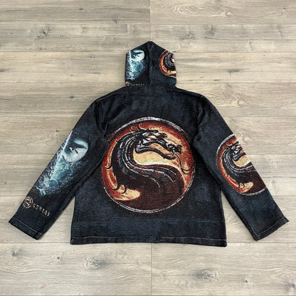 MORTAL COMBAT TAPESTRY HOODIE - RDMCLOTHINGART
