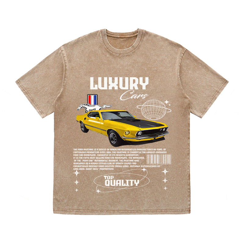 RDMCLOTHINGART tapestry hoodie MUSTANG HEAVY WEIGHT COTTON TEE-9109