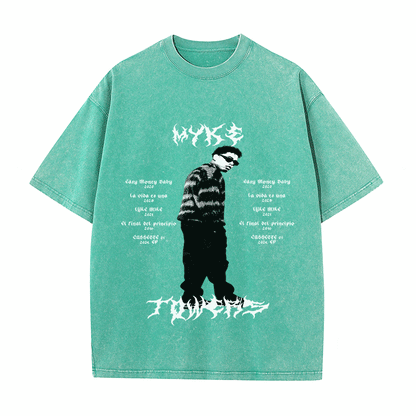 RDMCLOTHINGART tapestry hoodie MYKE TOWERS HEAVY WEIGHT COTTON TEE-8887