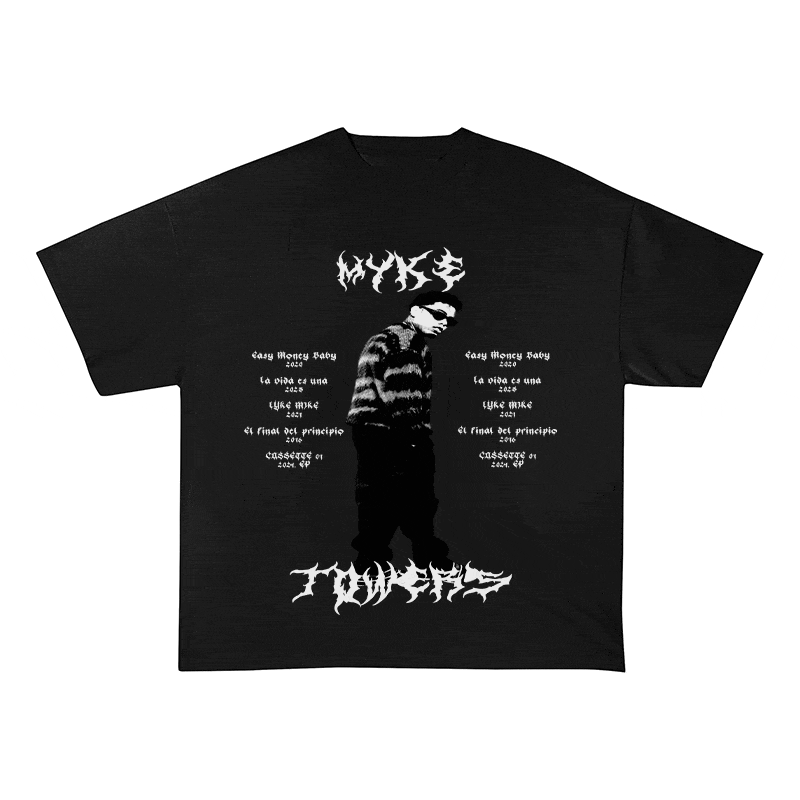 RDMCLOTHINGART tapestry hoodie MYKE TOWERS HEAVY WEIGHT COTTON TEE-8887