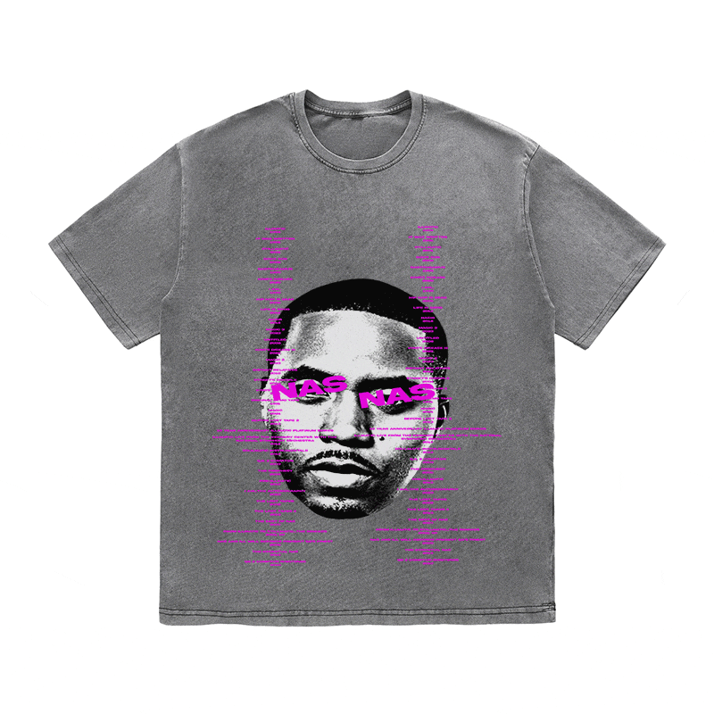 RDMCLOTHINGART tapestry hoodie NAS HEAVY WEIGHT COTTON TEE-8940