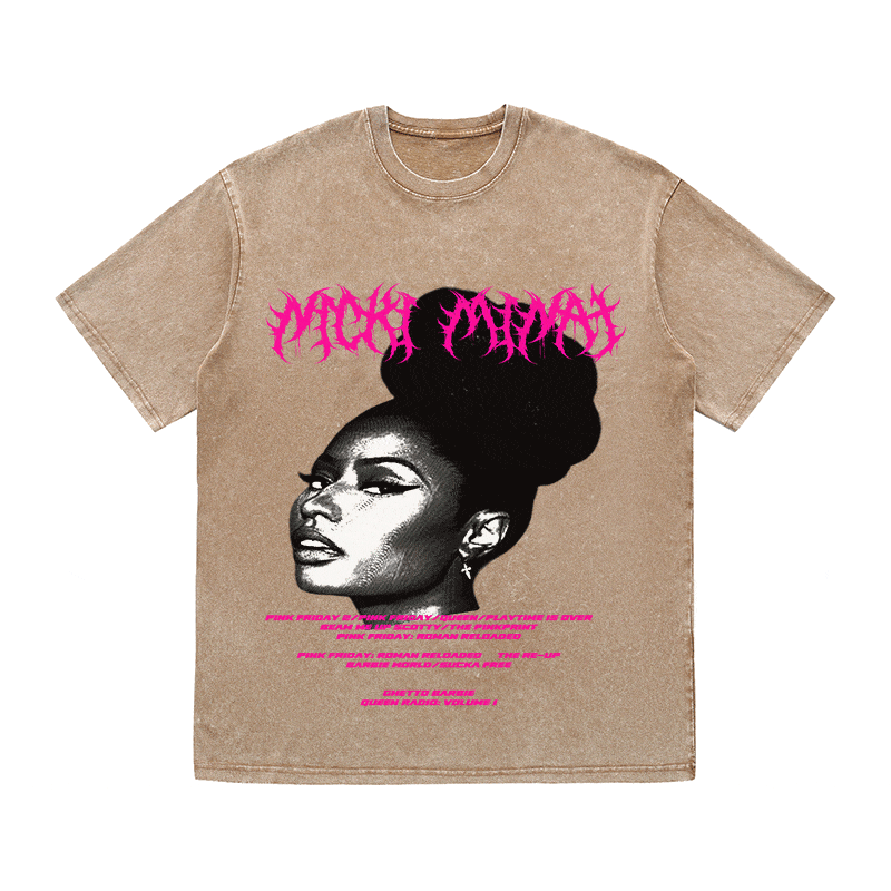 RDMCLOTHINGART tapestry hoodie NCKI MINAJ HEAVY WEIGHT COTTON TEE-8888