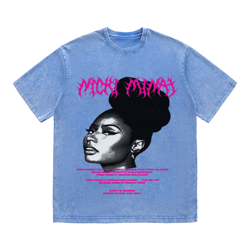 RDMCLOTHINGART tapestry hoodie NCKI MINAJ HEAVY WEIGHT COTTON TEE-8888