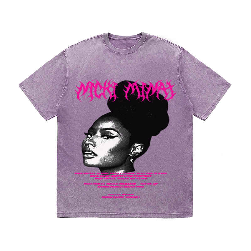 RDMCLOTHINGART tapestry hoodie NCKI MINAJ HEAVY WEIGHT COTTON TEE-8888