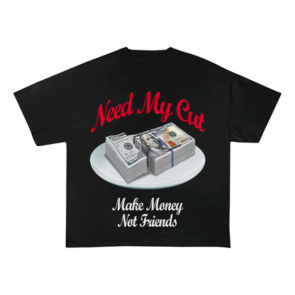 RDMCLOTHINGART tapestry hoodie NEED MY CUT HEAVY WEIGHT COTTON TEE-9051