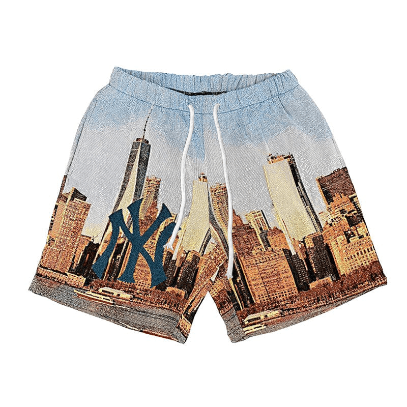 NEW YORK TAPESTRY SHORTS - RDMCLOTHINGART