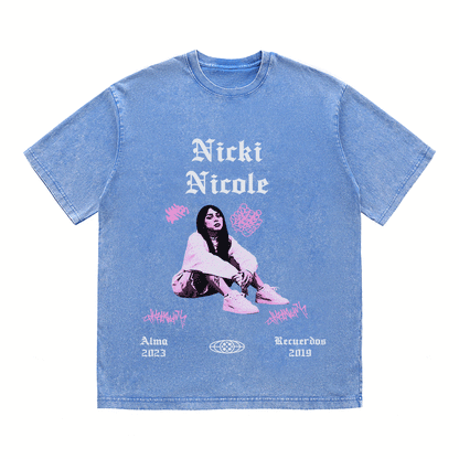 RDMCLOTHINGART tapestry hoodie NICKI NICOLE HEAVY WEIGHT COTTON TEE-8889