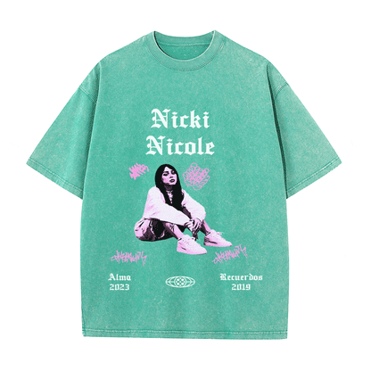 RDMCLOTHINGART tapestry hoodie NICKI NICOLE HEAVY WEIGHT COTTON TEE-8889