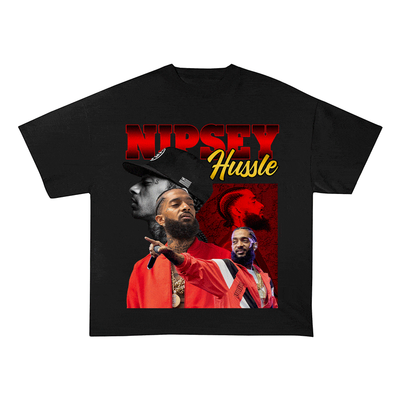 RDMCLOTHINGART tapestry hoodie NIPSEY HUSSLE HEAVY WEIGHT COTTON TEE-9133
