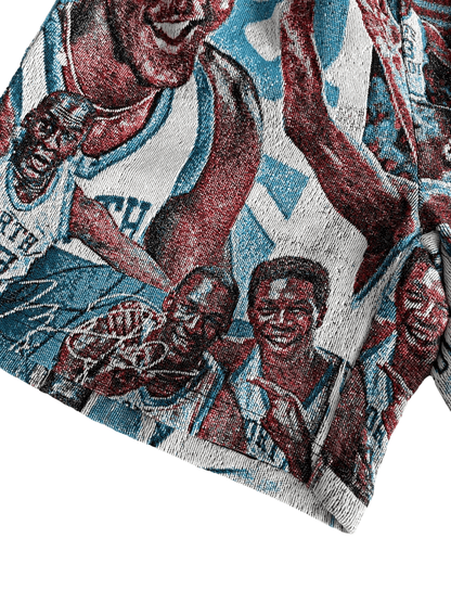 NORTHCAROLINA TAPESTRY SHORTS - RDMCLOTHINGART