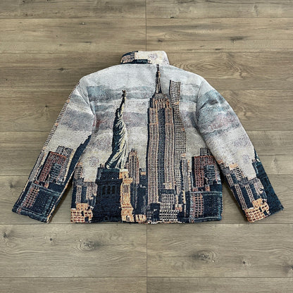 NY CITY TAPESTRY COAT - RDMCLOTHINGART