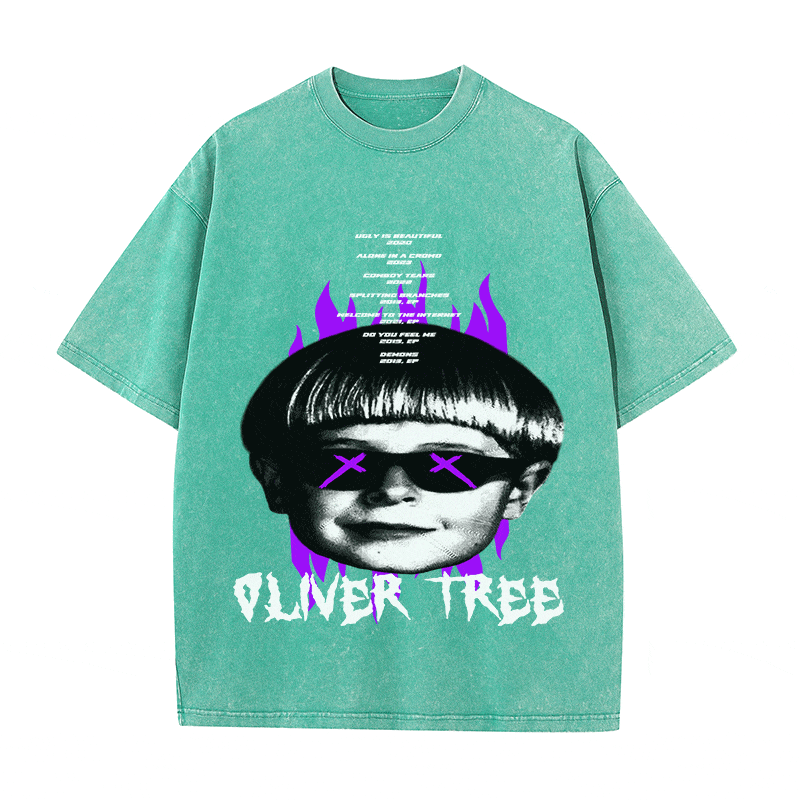 RDMCLOTHINGART tapestry hoodie OLIVER TREE HEAVY WEIGHT COTTON TEE-8890