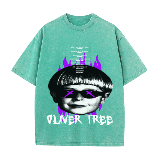 RDMCLOTHINGART tapestry hoodie OLIVER TREE HEAVY WEIGHT COTTON TEE-8890