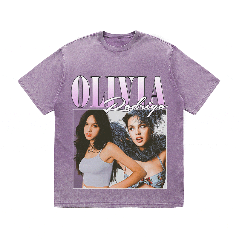 RDMCLOTHINGART tapestry hoodie OLIVIA  HEAVY WEIGHT COTTON TEE-8866