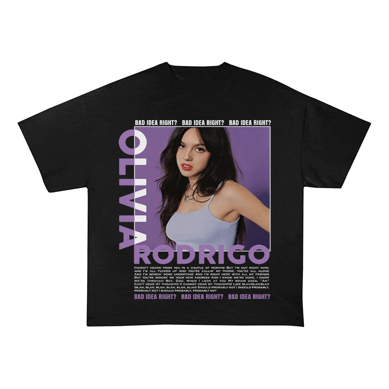 RDMCLOTHINGART tapestry hoodie OLIVIA HEAVY WEIGHT COTTON TEE-9011