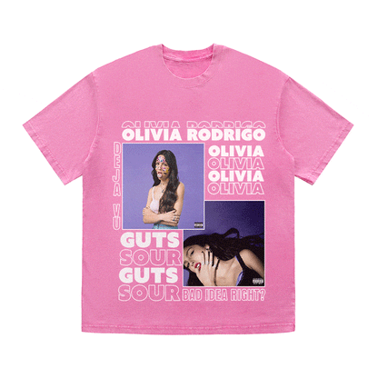 RDMCLOTHINGART tapestry hoodie OLIVIA HEAVY WEIGHT COTTON TEE-9013