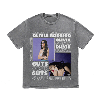 RDMCLOTHINGART tapestry hoodie OLIVIA HEAVY WEIGHT COTTON TEE-9013
