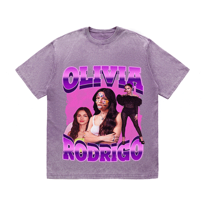 RDMCLOTHINGART tapestry hoodie OLIVIA HEAVY WEIGHT COTTON TEE-9134