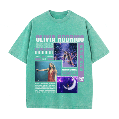 RDMCLOTHINGART tapestry hoodie OLIVIA RODRIGO HEAVY WEIGHT COTTON TEE-9012