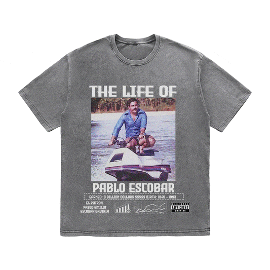 RDMCLOTHINGART tapestry hoodie PABLO ESCBAR HEAVY WEIGHT COTTON TEE-8825