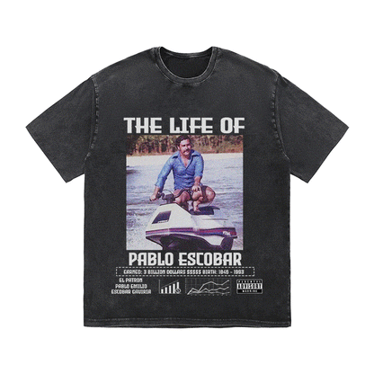 RDMCLOTHINGART tapestry hoodie PABLO ESCBAR HEAVY WEIGHT COTTON TEE-8825