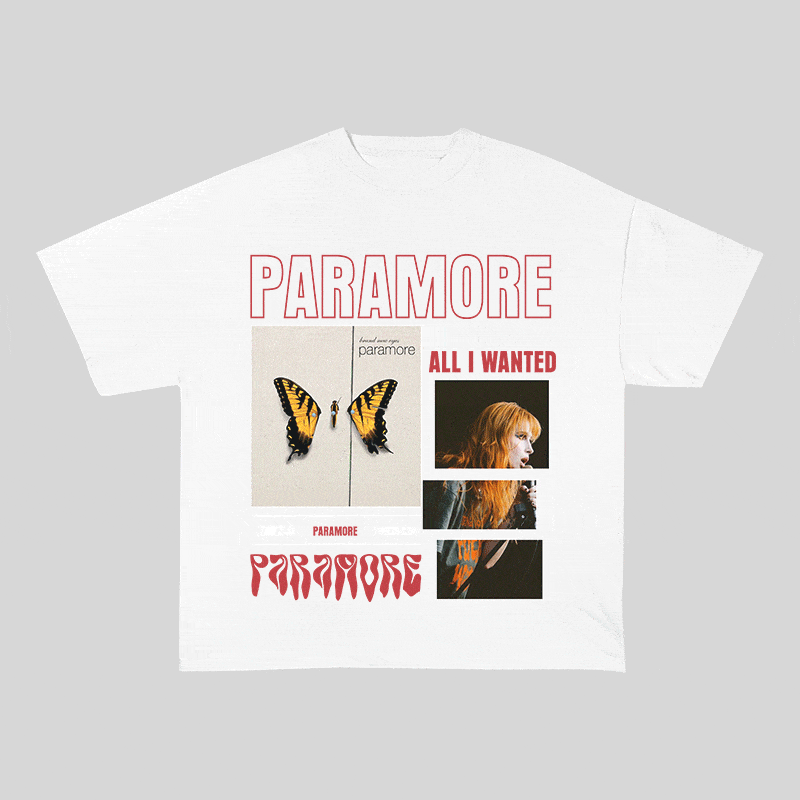RDMCLOTHINGART tapestry hoodie PARAMORE HEAVY WEIGHT COTTON TEE-9014