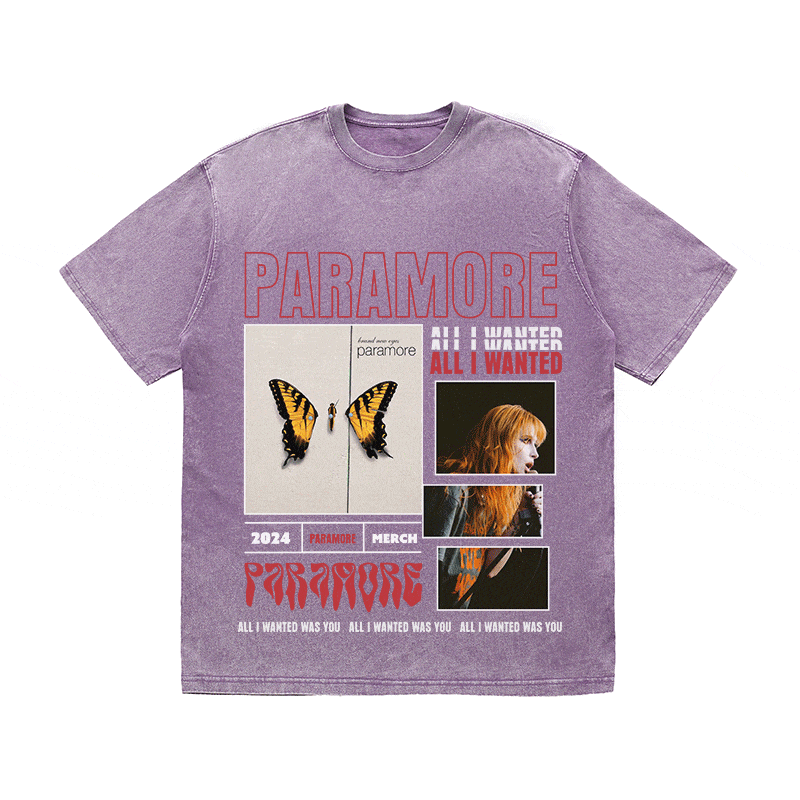 RDMCLOTHINGART tapestry hoodie PARAMORE HEAVY WEIGHT COTTON TEE-9014