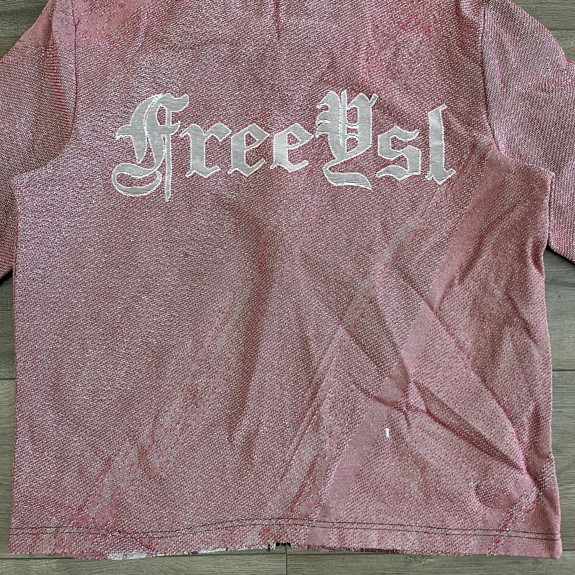 RDMCLOTHINGART tapestry hoodie PINK YSL  TAPESTRY TEE