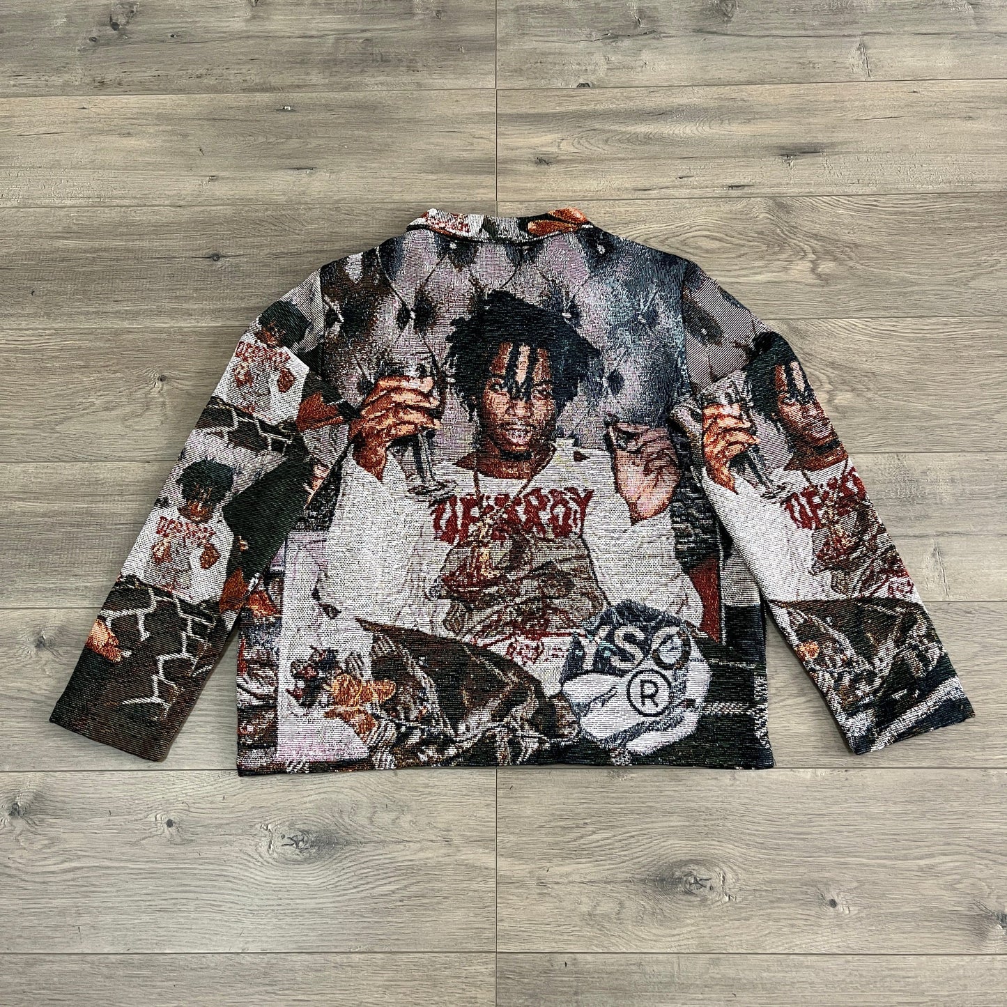 RDMCLOTHINGART tapestry hoodie PLAYBOI TAPESTRY JACKET