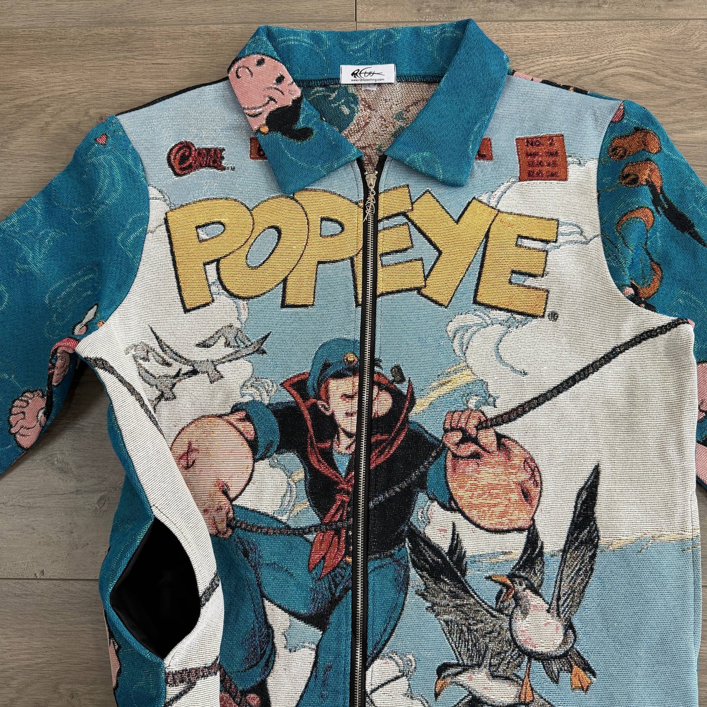 RDMCLOTHINGART tapestry hoodie POPEYE TAPESTRY JACKET
