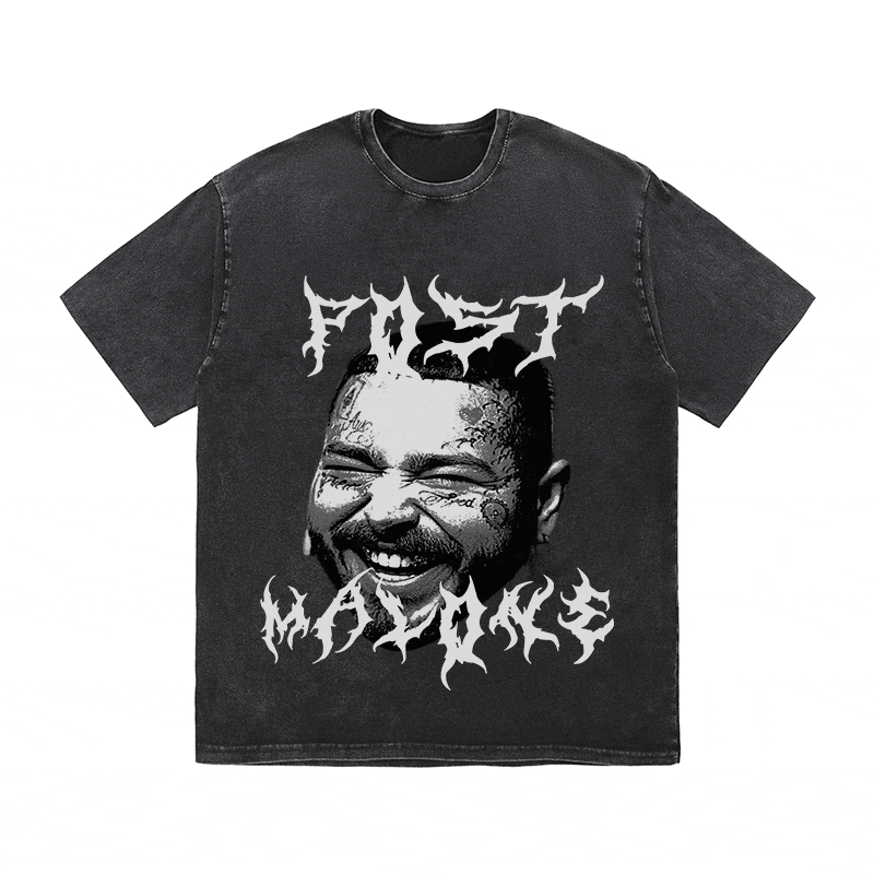 RDMCLOTHINGART tapestry hoodie POST MALONE HEAVY WEIGHT COTTON TEE-8891