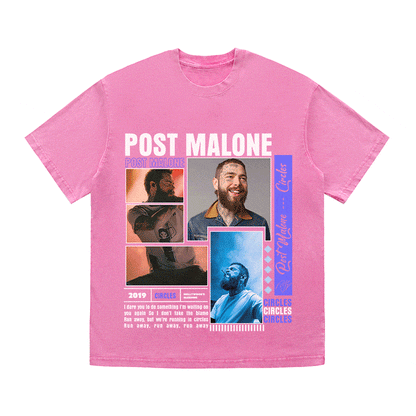 RDMCLOTHINGART tapestry hoodie POST MALONE HEAVY WEIGHT COTTON TEE-9016