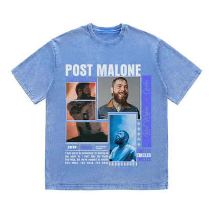 RDMCLOTHINGART tapestry hoodie POST MALONE HEAVY WEIGHT COTTON TEE-9016