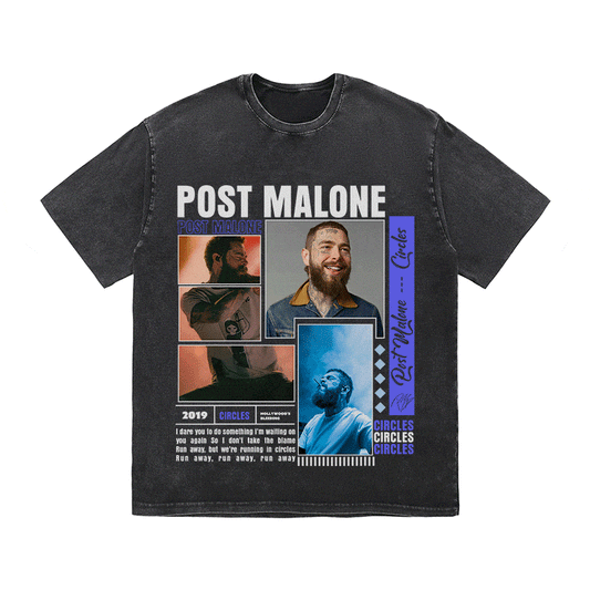 RDMCLOTHINGART tapestry hoodie POST MALONE HEAVY WEIGHT COTTON TEE-9016